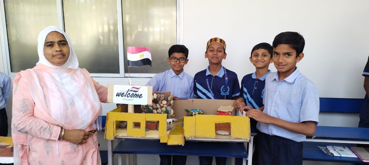 Social Science Club organised a fair. Students showcasing their work